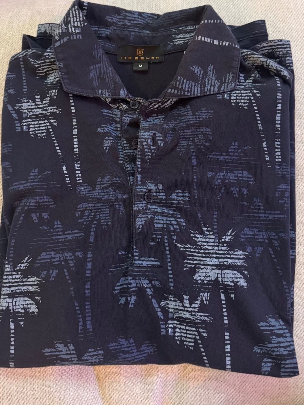 Men's Ike Behar Tropical Polo shirt-Size M